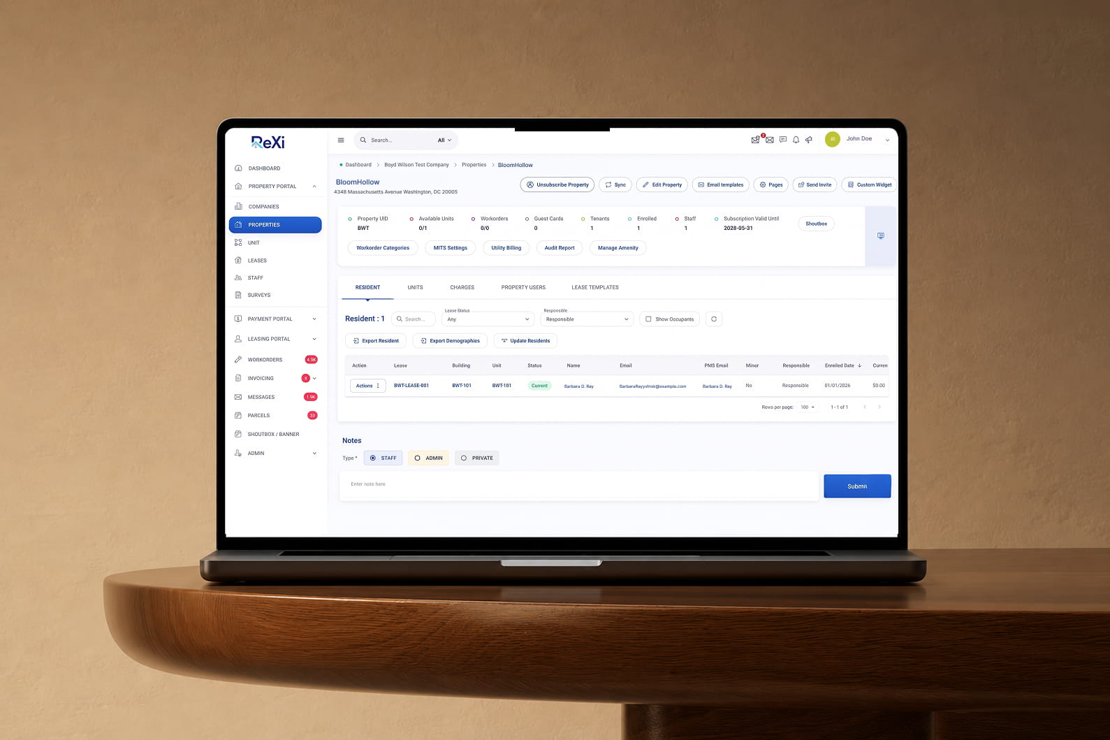 ReXi SaaS platform user experience and architecture