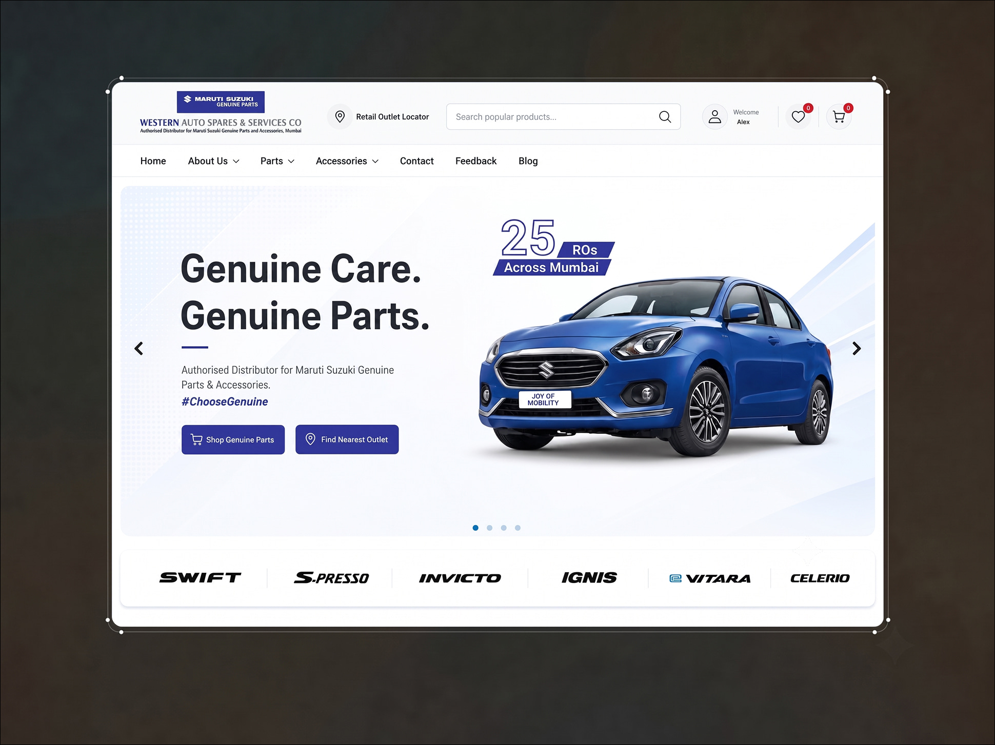 Custom B2B and B2C automotive e-commerce storefront development featuring advanced vehicle parts search filtration systems engineered by ImmensoTech