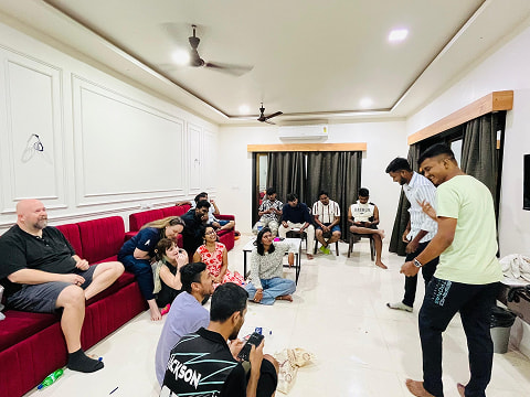 ImmensoTech software development team enjoying a corporate team building activity and casual gathering