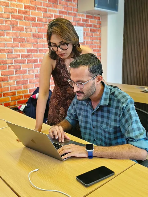 ImmensoTech team members collaborating on a software development project